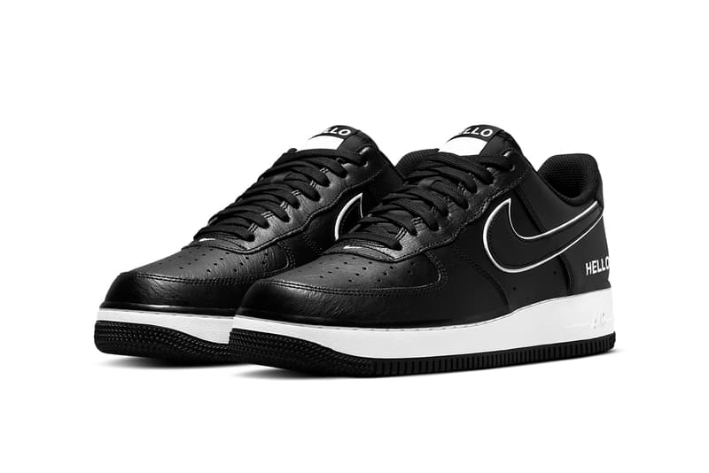 nike sportswear air force 1 low hello my name is black white cz0327 001 official release date info photos price store list buying guide