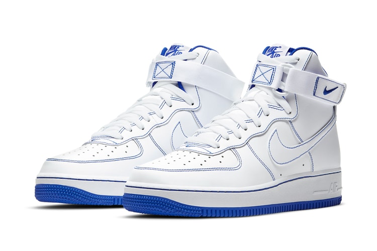 Nike Air Force 1 High "Racer Blue" Offers Sporty Contrast Stitching
