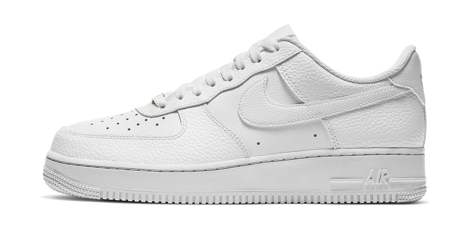 Nike Air 1 Low All White Pebbled Leather | Hypebeast