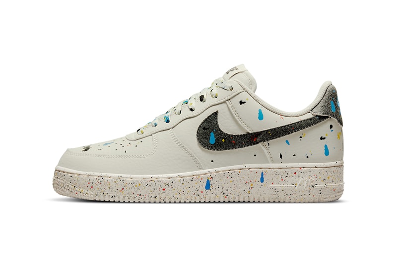 nike sportswear air force 1 low paint splatters CZ0339 001 100 white light bone sail black 