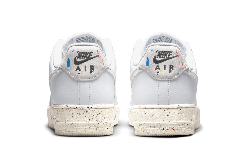 nike sportswear air force 1 low paint splatters CZ0339 001 100 white light bone sail black 