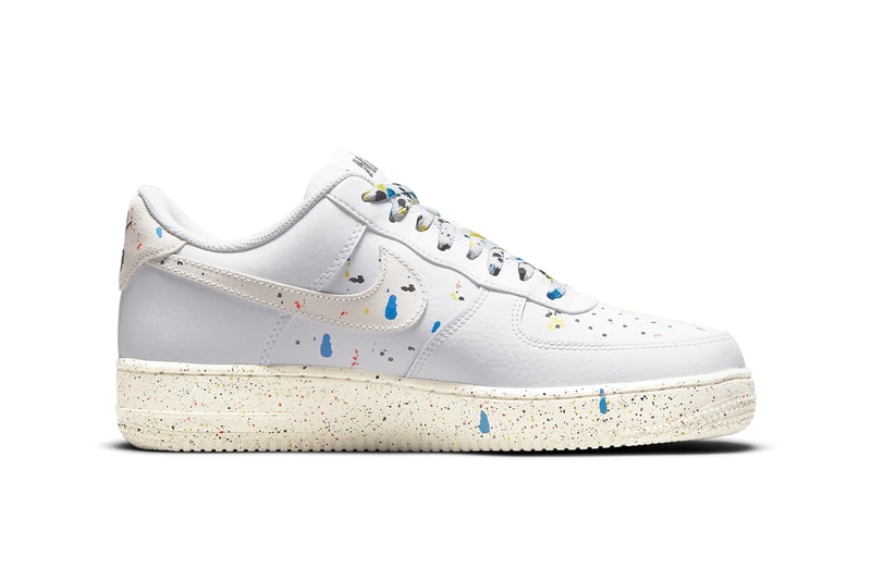nike sportswear air force 1 low paint splatters CZ0339 001 100 white light bone sail black 