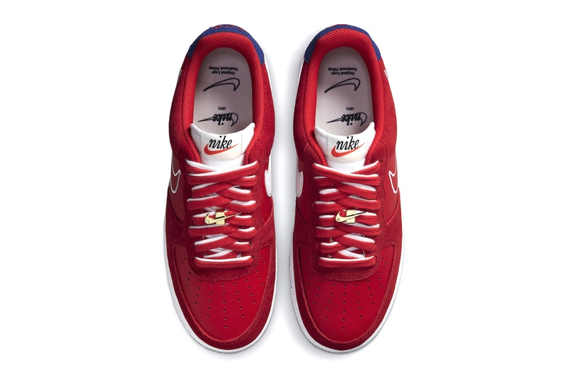 Nike Air Force 1 University Red Deep Royal Blue menswear streetwear spring summer 2021 ss21 collection footwear shoes kicks trainers runners db3597 600 info