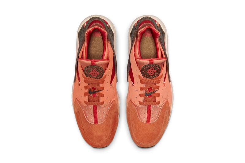 nike sportswear air huarache turf orange chile red frost brown white DM6238 800 official release date info photos price store list buying guide
