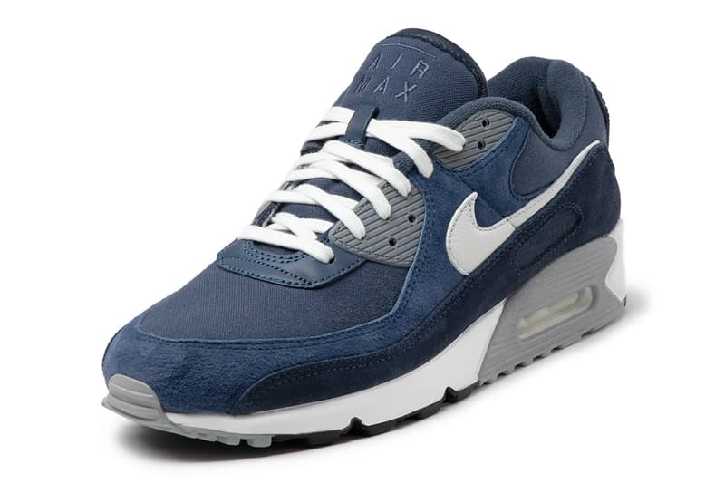 nike sportswear air max 90 light smoke grey white particle obsidian summit midnight navy DA1641 001 400 official release date info photos price store list buying guide