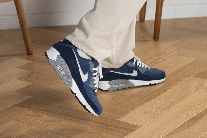 nike sportswear air max 90 light smoke grey white particle obsidian summit midnight navy DA1641 001 400 official release date info photos price store list buying guide