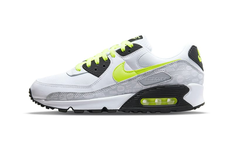 air max 90 glow in the dark white