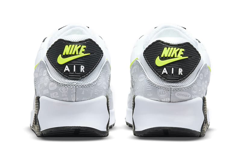 nike air max 90 white black volt db0625 100 menswear streetwear kicks shoes trainers runners spring summer 2021 collection ss21 release