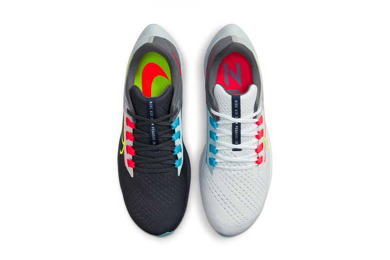 nike running air zoom pegasus 38 multi color dark smoke grey white flash crimson volt DJ3128 001 official release date info photos price store list buying guide