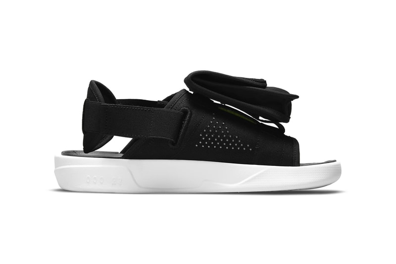 Nike Jordan LS Slide CZ0791-002 Black/Ghost Green/Black/White Solarsoft Foam Footbed Stash Pocket Removable Heel Strap Sandals Footwear Shoe Release Information Drop Date Closer First Look
