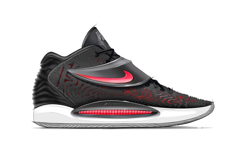 nike kd 14 black white cyber CW3935 001 release date info store list buying guide photos price kevin durant basketball strap  