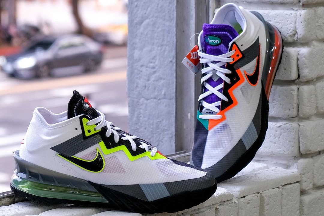 nike basketball lebron 18 low greedy air max 95 CV7564 100 official release date info photos price store list buying guide