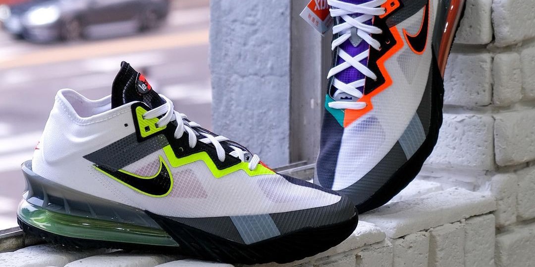 Size 9 Men\'s - Nike LeBron 18 Low Air Max‎ 95 Greedy Nike LeBron 18 Low Air Max 95 Greedy 2020 MULTICOLOR CV7562  main image 3