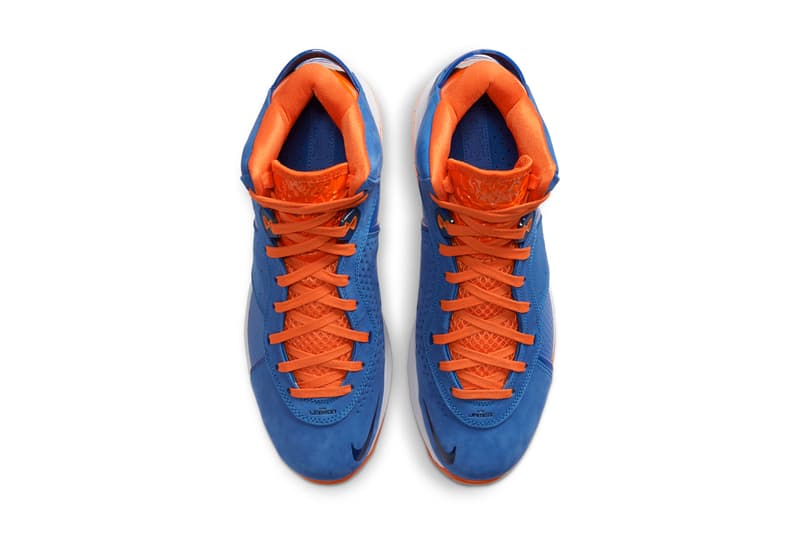 nike basketball lebron james 8 varsity royal blue orange blaze total white CV1750 400 official release date info photos price store list buying guide