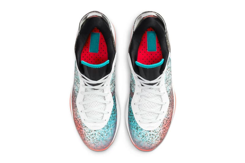 Nike LeBron 8 V2 Low Miami Nights 2021 Release Info DJ4436-100 James Buy Price White Solar Red Glass Blue White