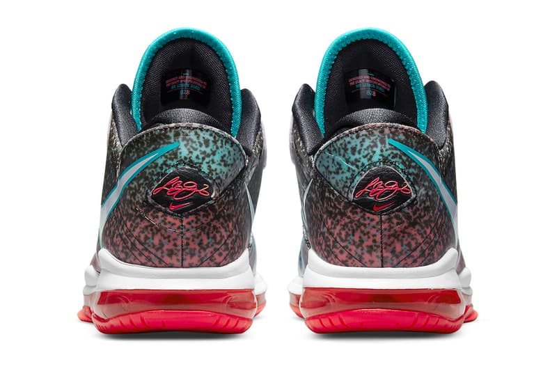 Nike LeBron 8 V2 Low Miami Nights 2021 Release Info DJ4436-100 James Buy Price White Solar Red Glass Blue White