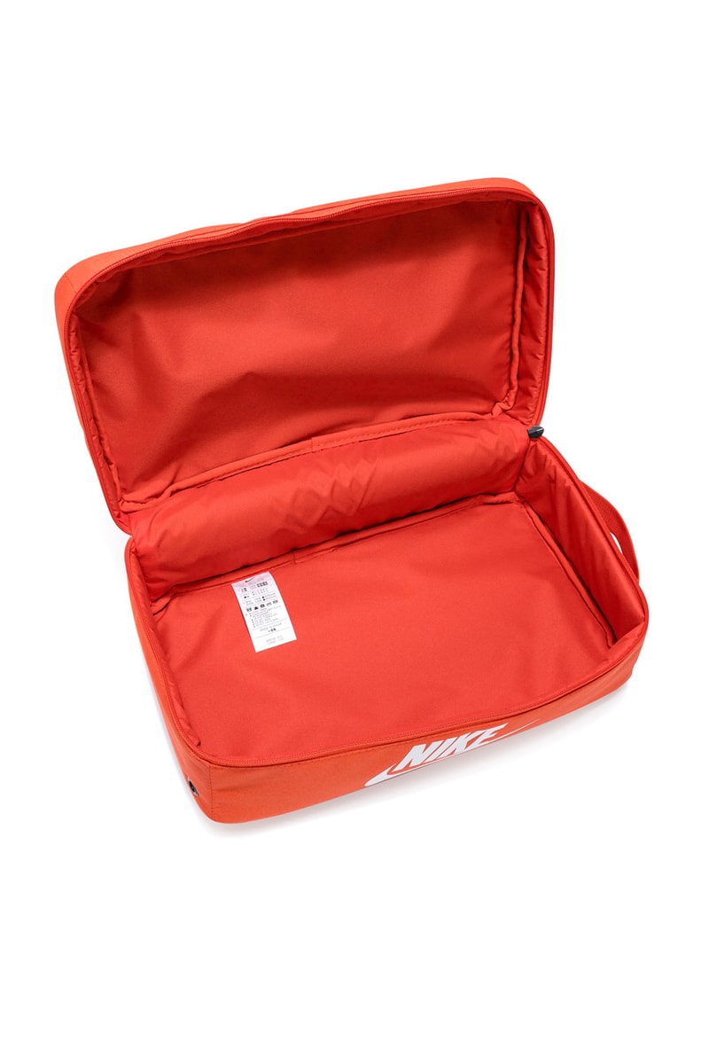 Nike Sportswear Shoe Box Bag Release Info Photos HBX Shop Online Shoes Sneaker Carrier Storage Accessory Drop Date Closer Look Restock Red Swoosh