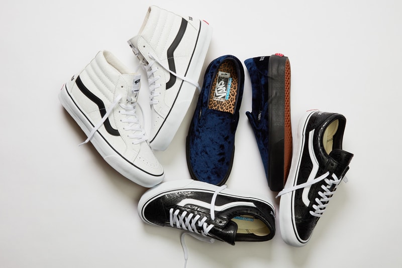 vault by vans noon goons slip on old skool style 36 black white blue velvet leopard official release date info photos price store list buying guide