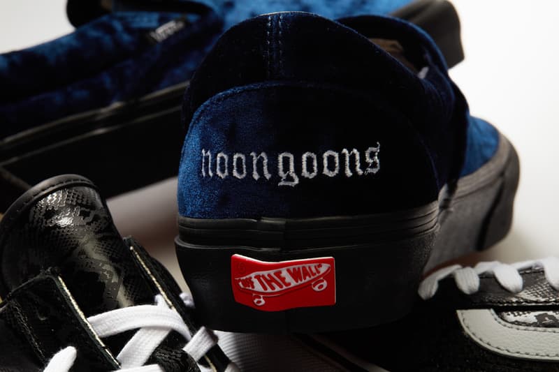 vault by vans noon goons slip on old skool style 36 black white blue velvet leopard official release date info photos price store list buying guide