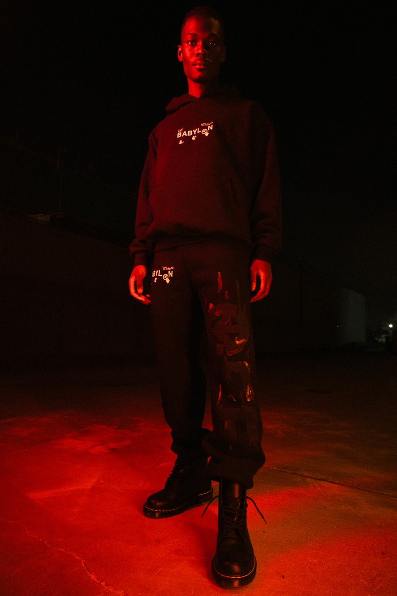 Off-White™ x Babylon LA Collaboration, Art Book, Record vinyl clothing artwork othelo gervacio ill wind song Cali Dewitt, Verdy, Sancheeto, Peter Sutherland, Matt McCormick, Kosuke Kawamura, Mario Ayala, MQ thornhill knxwledge sandy kim