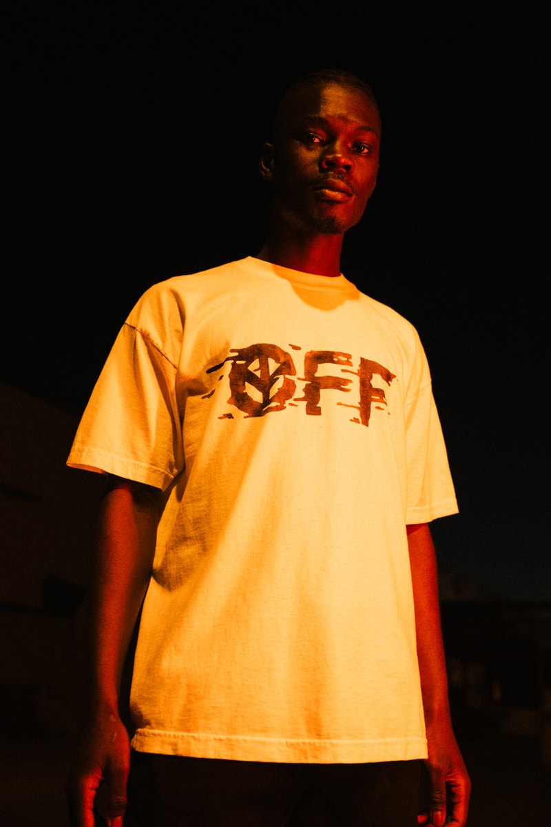 Off-White™ x Babylon LA Collaboration, Art Book, Record vinyl clothing artwork othelo gervacio ill wind song Cali Dewitt, Verdy, Sancheeto, Peter Sutherland, Matt McCormick, Kosuke Kawamura, Mario Ayala, MQ thornhill knxwledge sandy kim
