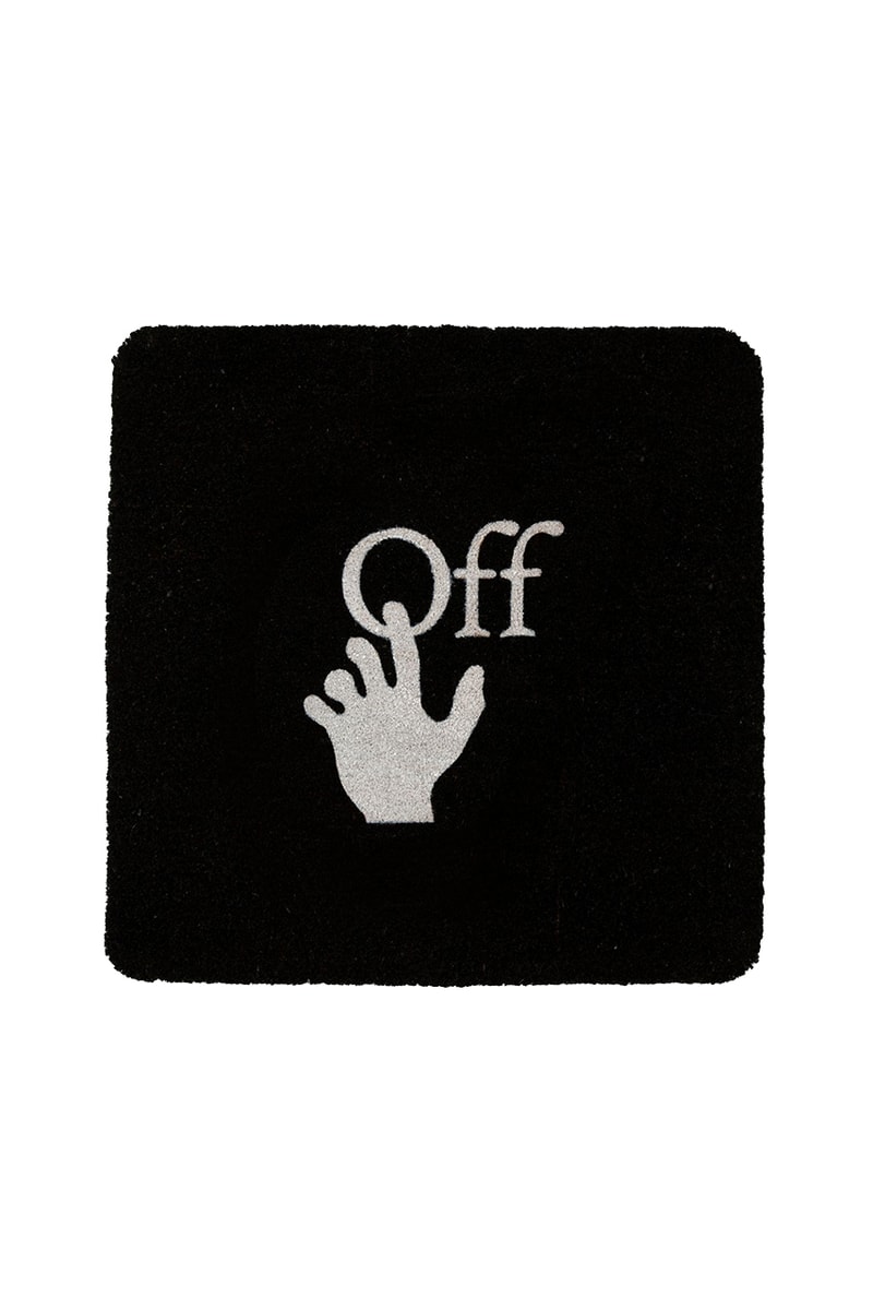 Off-White™ HOME Collection Doormat Series three designs release date info buy price size rug carpet floor virgil abloh color