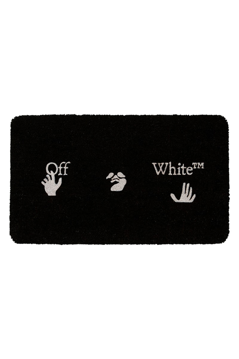 Off-White™ HOME Collection Doormat Series three designs release date info buy price size rug carpet floor virgil abloh color