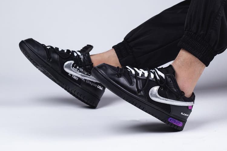 Off-White™ x Nike Dunk Low "The 50" I Black/Silver