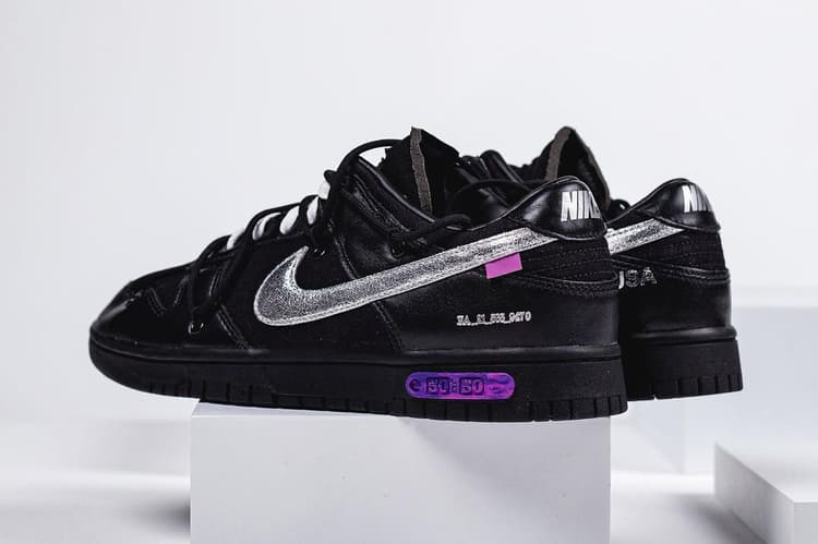 Off-White™ x Nike Dunk Low "The 50" I Black/Silver