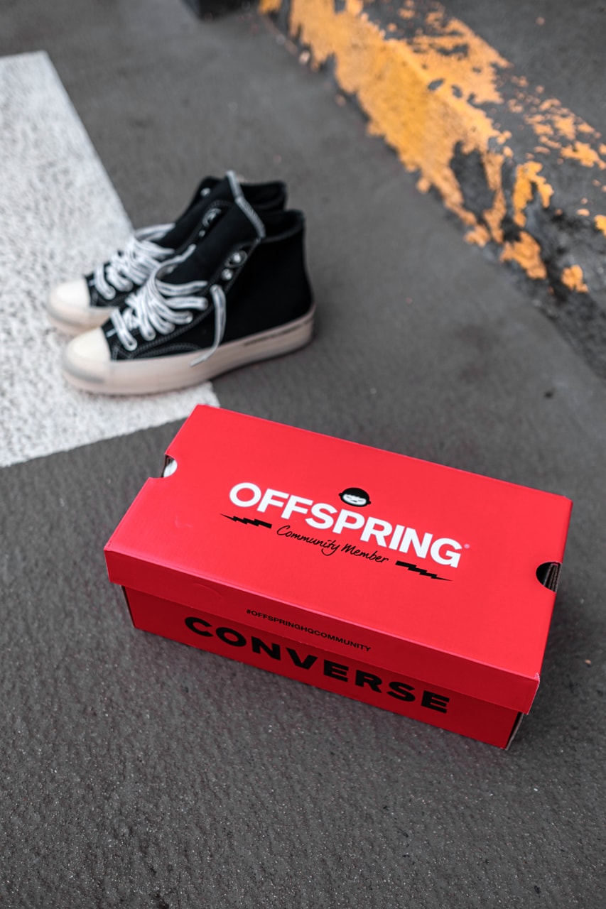 Offspring x Converse Chuck 70 Pack "The Flip" Release Information Community HQ London Sneaker Store Selfridges Aman Tak Premium Suede Lightning Bolt 