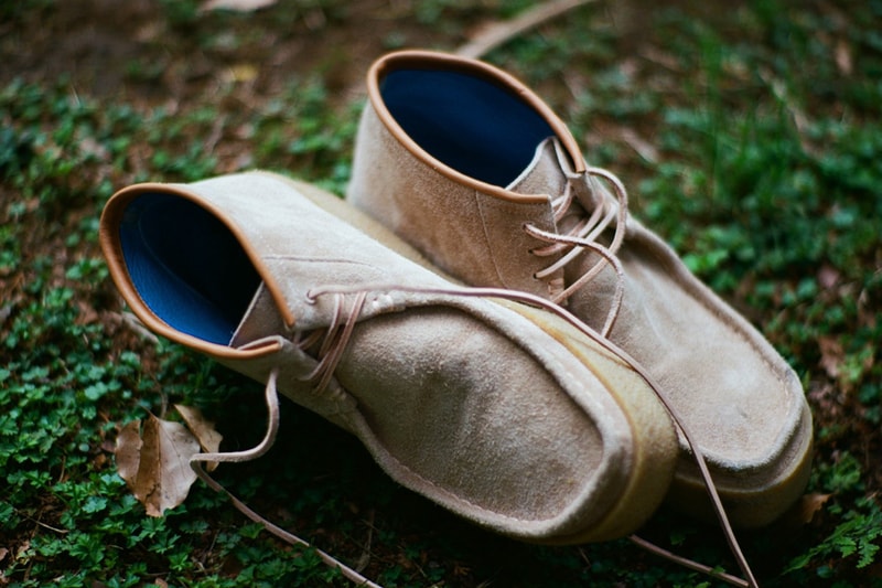 ON AIR x STOCK NO. Crepe Sole Boot Shoe Collaboration japan moc toe suede price release date info buy colorway MB18 with Crepe Mudguard number