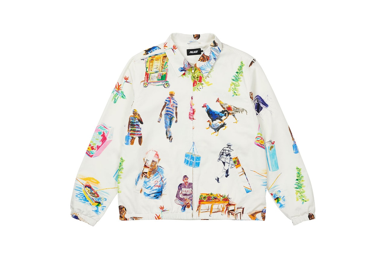 palace spring 2021 drop 8 cardigans outerwear release information when does it drop patterns graphics paintings artwork caps