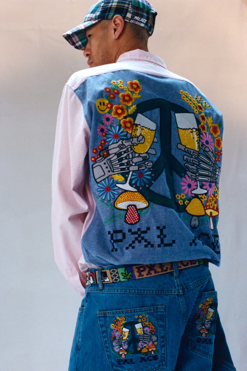 Palace Summer 2021 Lookbook Release Information First Look Lev Tanju Danny Reed Kyle Wilson Lucien Clarke Charlie Birch Kawaii Trashy 90s Tattoos Duck Chain Tri Flag Trilogo Crocs CollaborationHippy Salute