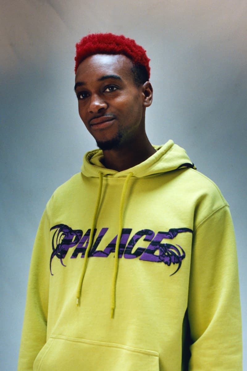 Palace Summer 2021 Lookbook Release Information First Look Lev Tanju Danny Reed Kyle Wilson Lucien Clarke Charlie Birch Kawaii Trashy 90s Tattoos Duck Chain Tri Flag Trilogo Crocs CollaborationHippy Salute