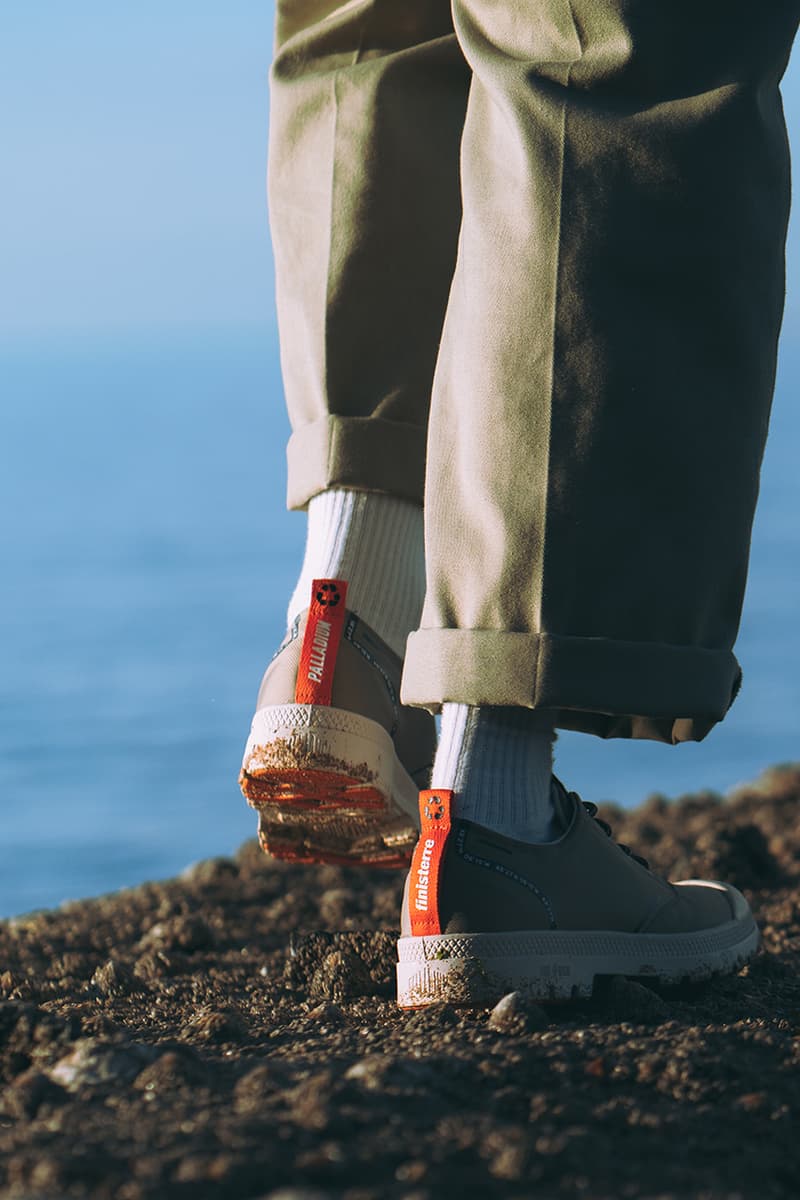 Palladium x Finisterre SS21 Collaboration Info sustainable boot pampa hi recycled