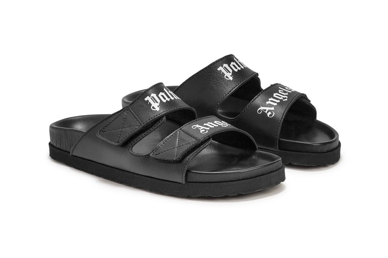 Palm Angels Sandal Black Leather Strap menswear streetwear kicks spring summer 2021 ss21 collection hbx francesco ragazzi release