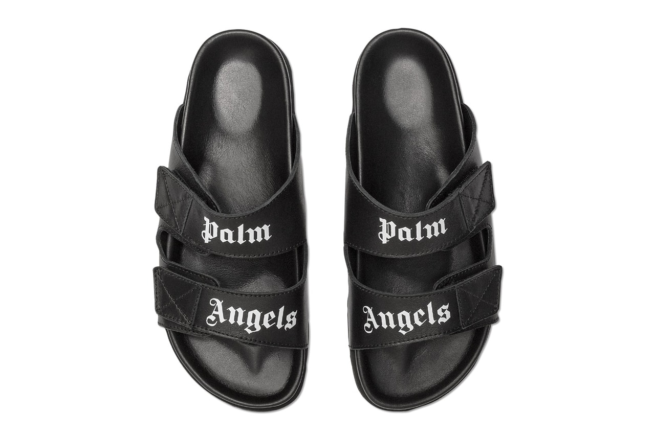 Palm Angels Sandal Black Leather Strap menswear streetwear kicks spring summer 2021 ss21 collection hbx francesco ragazzi release