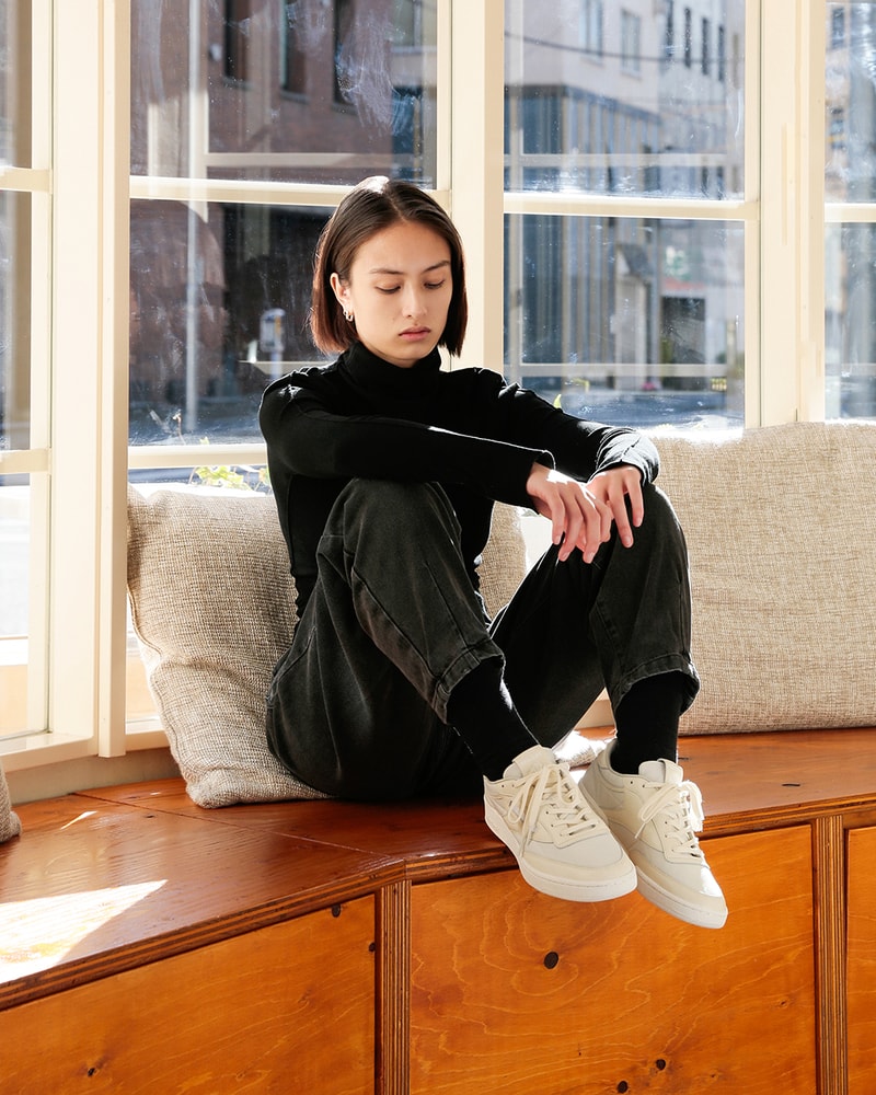 PIZZA SLICE x Reebok Classic Japan Club C Sneaker collaboration colorway release date info logo buy price leak first look on feet new york 