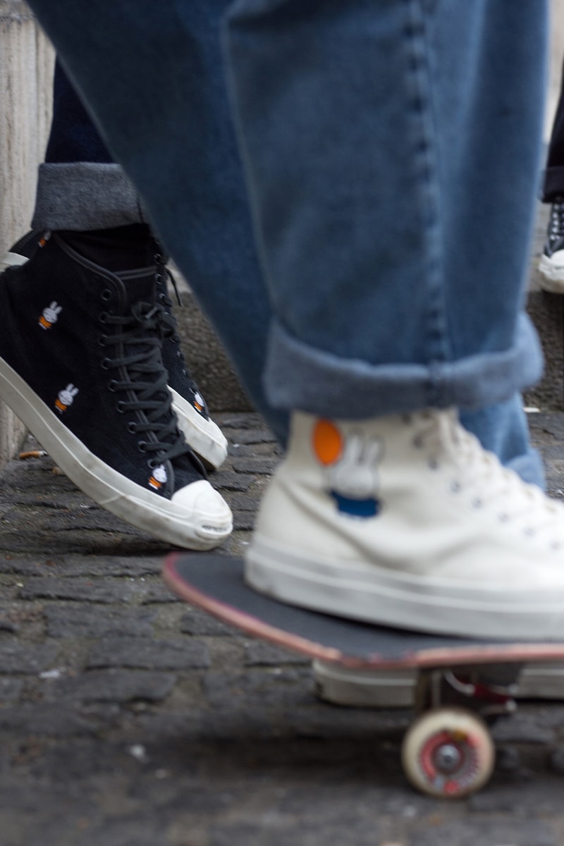 Pop Trading Company x Converse CONS Miffy Collab skating skate shoe release information