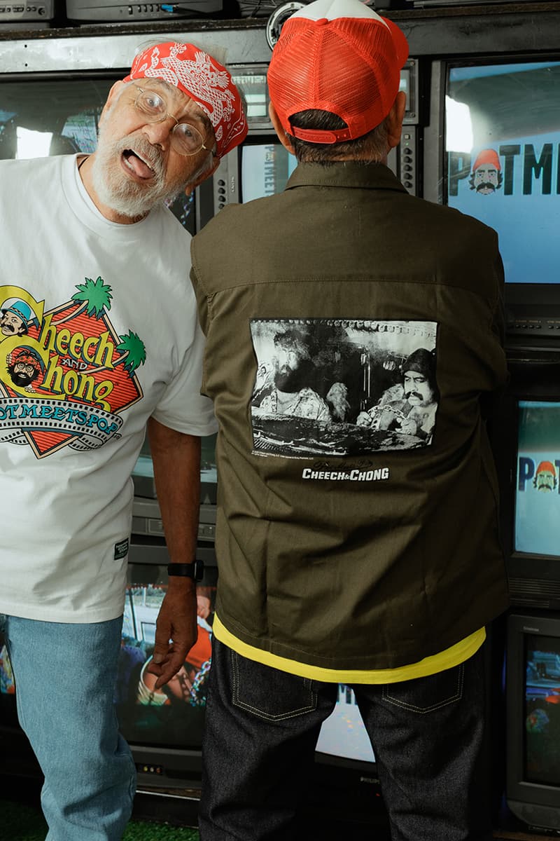 pot meets pop cheech and chong drop 2 release info date store list buying guide photos 50th anniversary tees hoodies shirts jackets hoodies pants accessories 