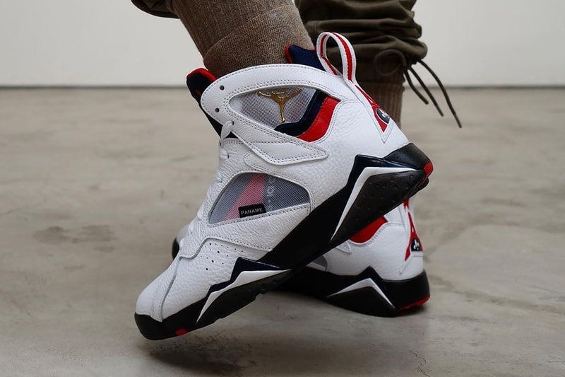 psg paris saint germain air jordan 7 white navy red CZ0789 105 release info store list buying guide photos price 