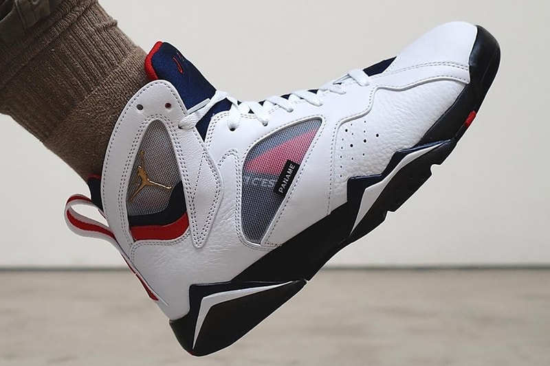 psg paris saint germain air jordan 7 white navy red CZ0789 105 release info store list buying guide photos price 