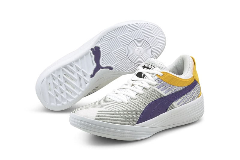 puma clyde all pro coast 2 coast los angeles la lakers boston celtics gold green purple yellow release information details buy cop purchase