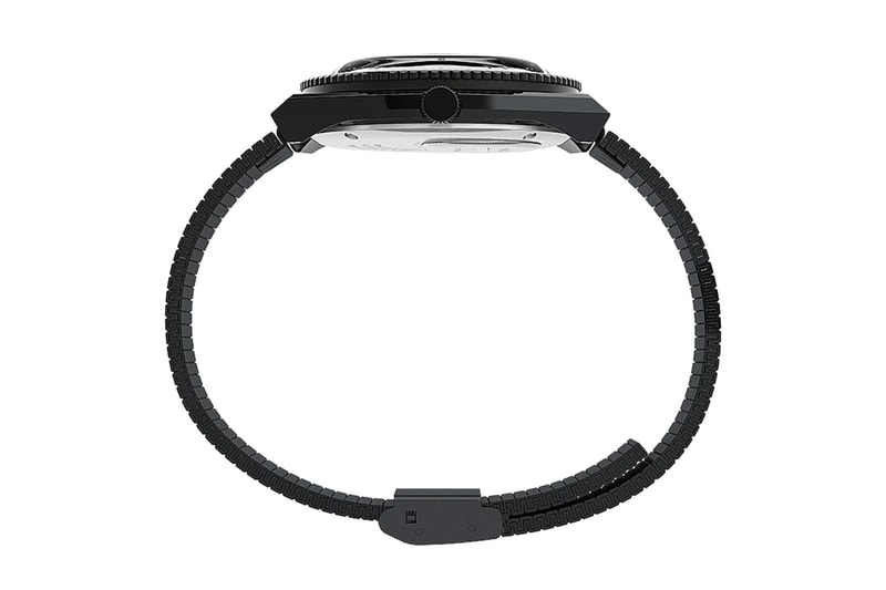Q Timex 38mm Stainless Steel Bracelet Watch reissue black menswear streetwear collectibles accesories watches release