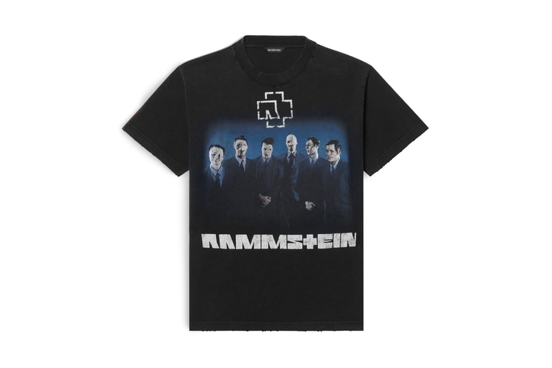 Rammstein x Balenciaga Capsule Collaboration, Playlist apple music photoshoot apparel clothing jacket coat hoodie tee shirt bag hat demna gvasalia