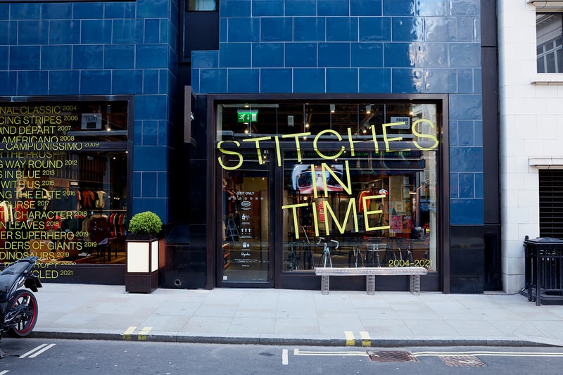Rapha 'Stitches in Time' Exhibition London Store soho clubhouse cycling release information dates