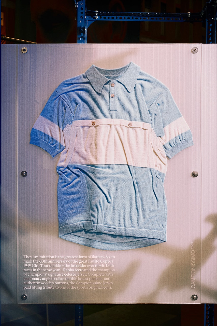 Rapha 'Stitches in Time' Exhibition London Store soho clubhouse cycling release information dates