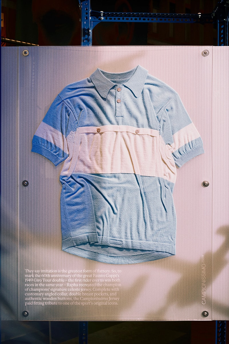 Rapha 'Stitches in Time' Exhibition London Store soho clubhouse cycling release information dates