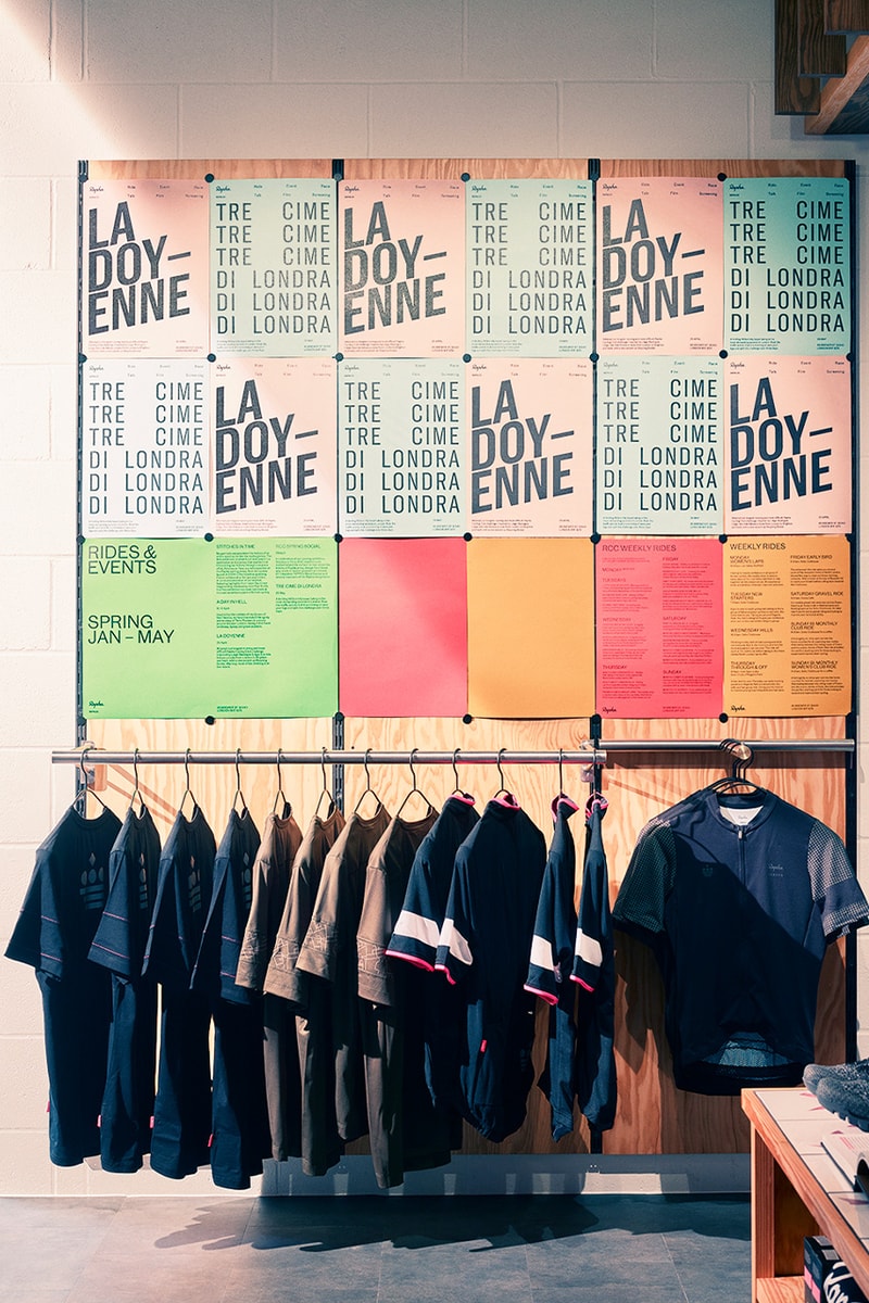 Rapha 'Stitches in Time' Exhibition London Store soho clubhouse cycling release information dates