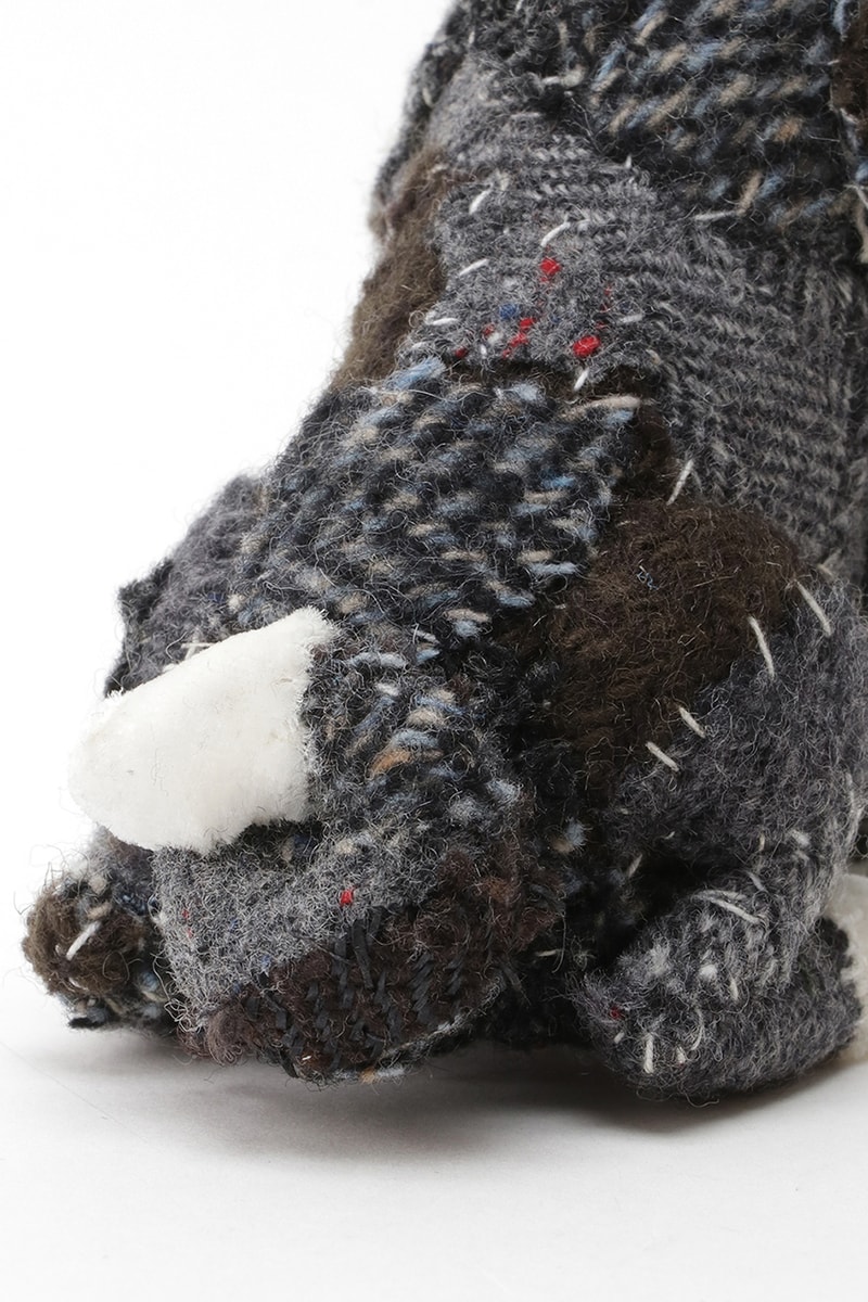 READYMADE x discord Yohji Yamamoto Plush Ren Dog figure collaboration toy stuffed tweed stitch upcycle deadstock wool price size buy website